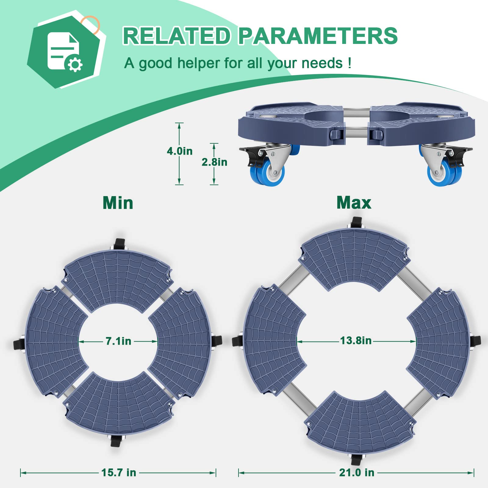 sanyi caster detail with brake engaged ensuring secure immobilization benefit