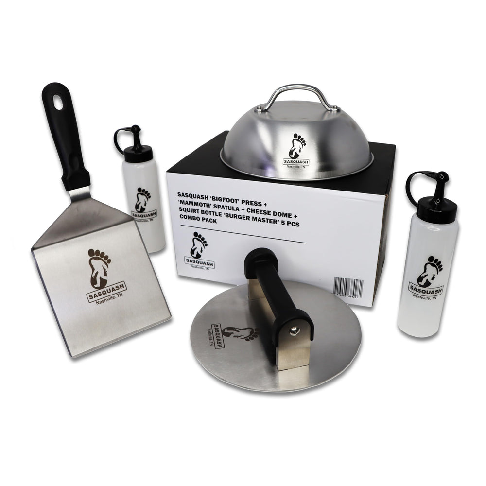 Sasquash Bigfoot kit front view showing full five-piece set for fast prep