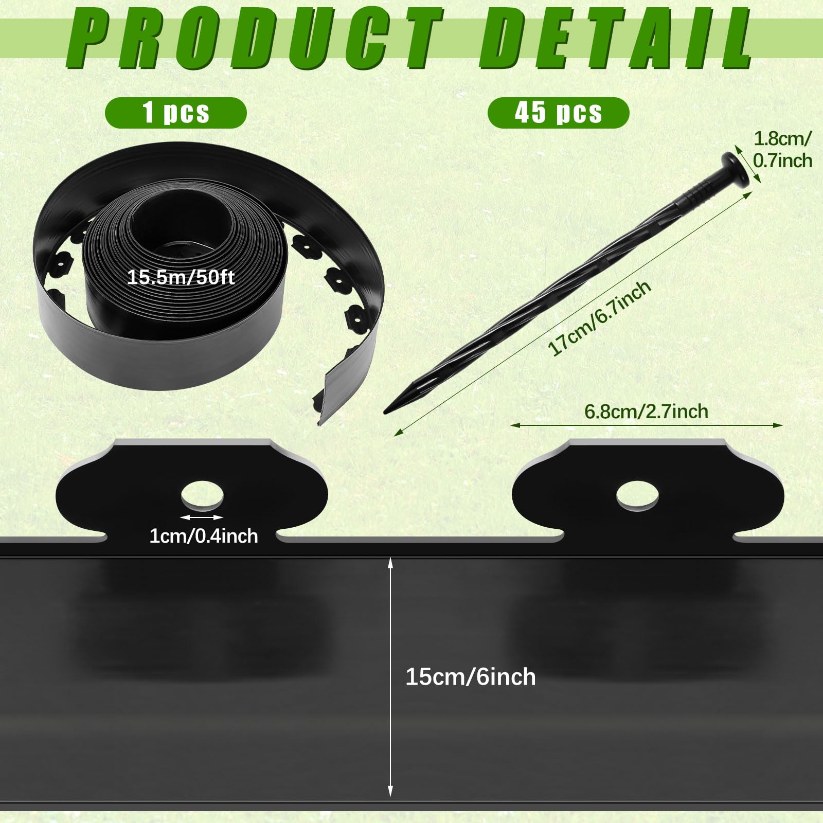 Sasylvia close-up of edging profile highlighting flexible durable plastic