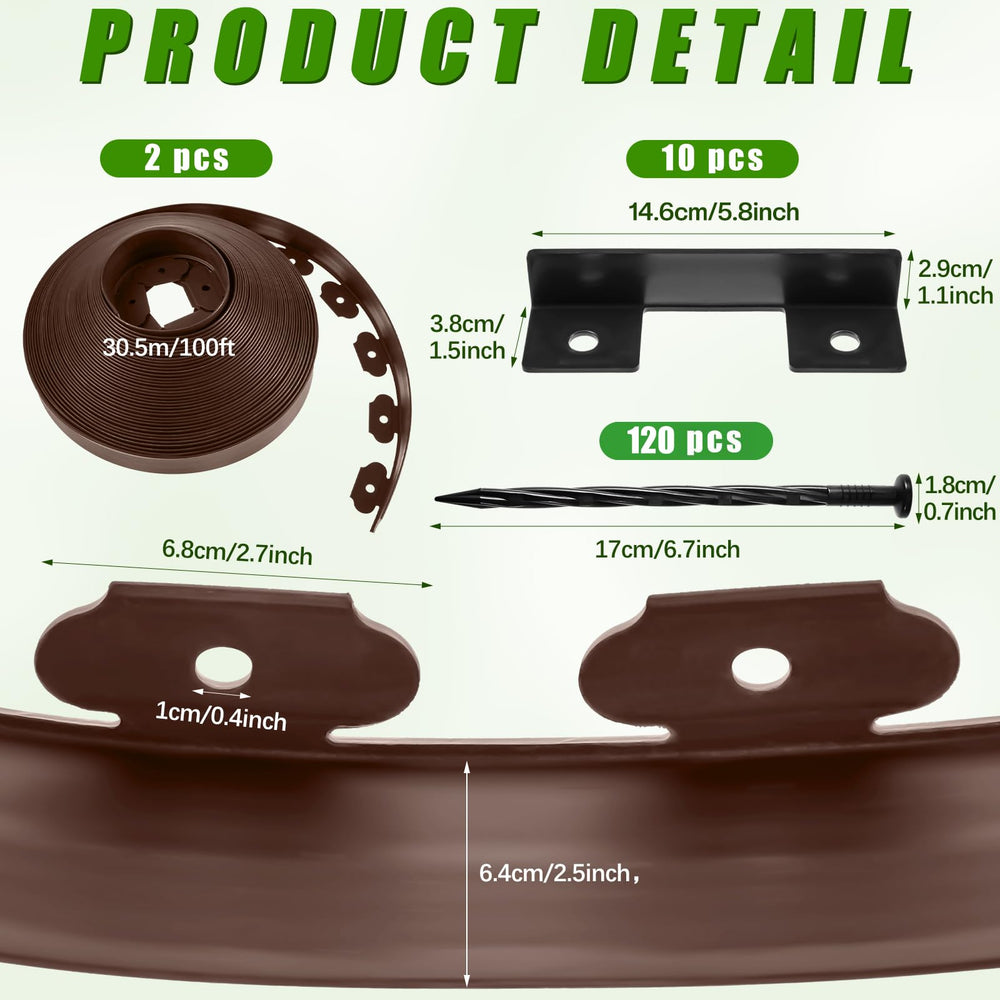 Sasylvia close-up on flexible profile and textured plastic for durable edging
