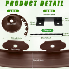 Sasylvia close-up on flexible profile and textured plastic for durable edging