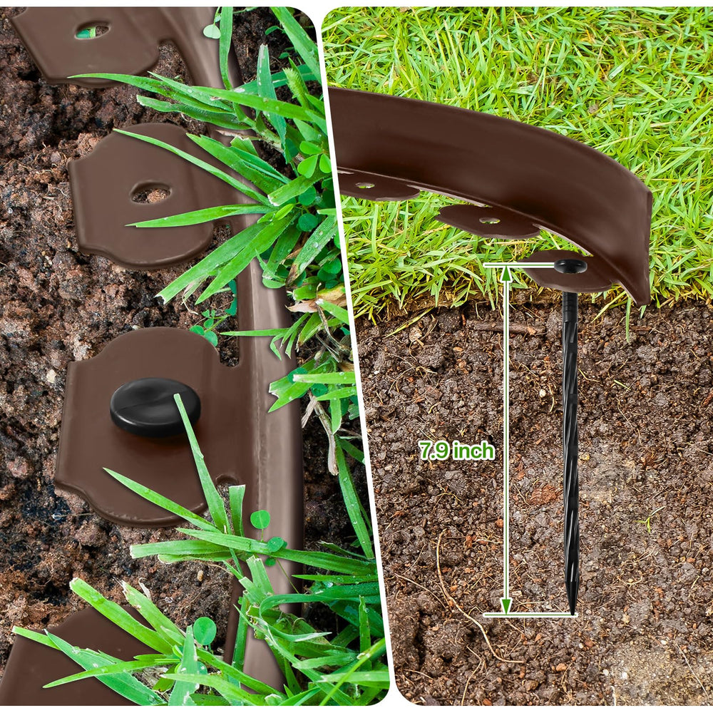 Sasylvia edge profile side view showing 2-inch height and clean turf separation benefit