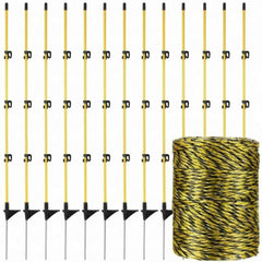 Sasylvia front view showing 36 yellow-black posts and quick setup benefit