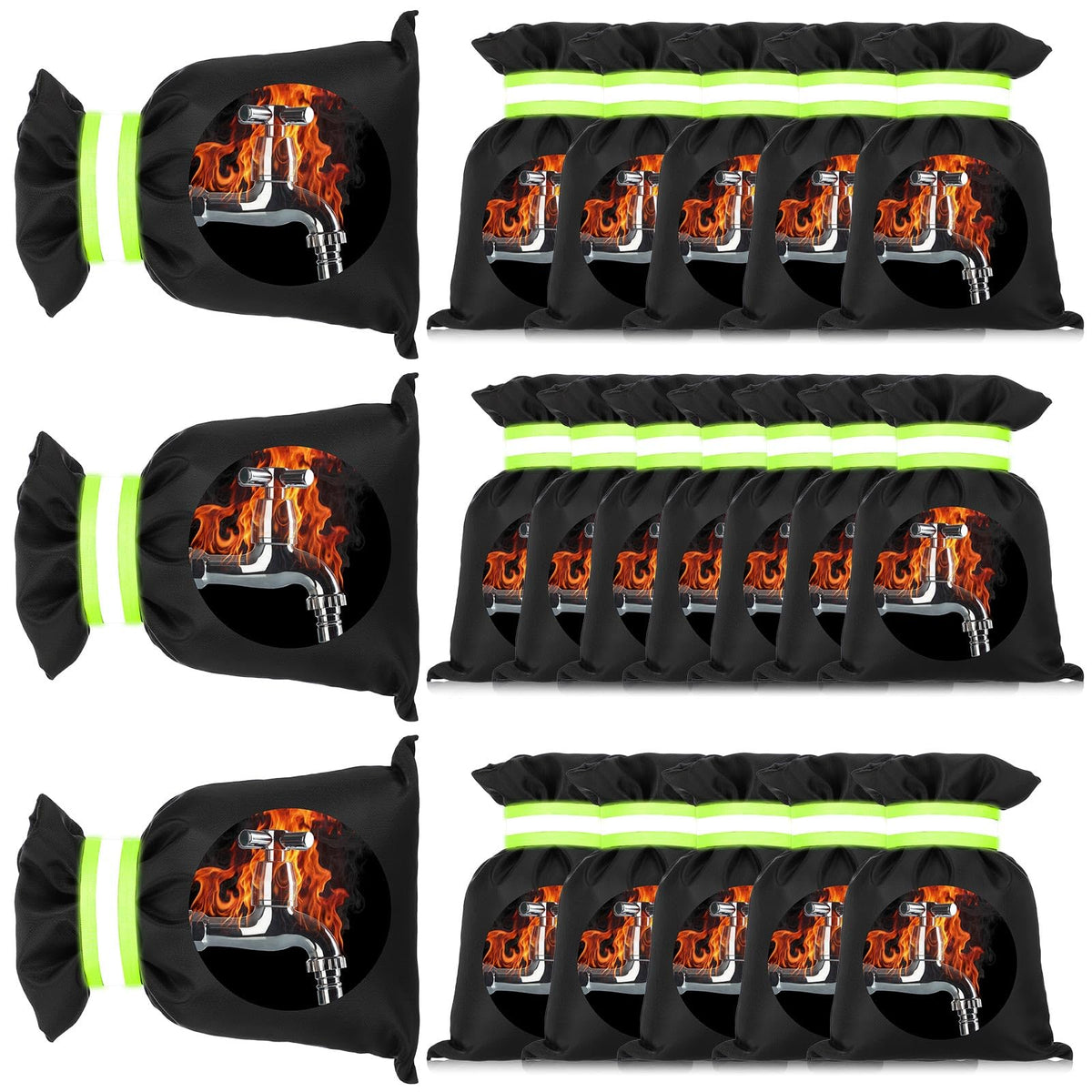 SATINIOR front view of faucet cover pack showing quantity and compact storage benefit