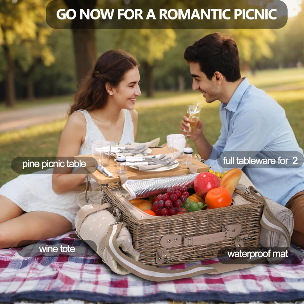 SatisInside complete 20-piece tableware laid out, ensures you have everything for two