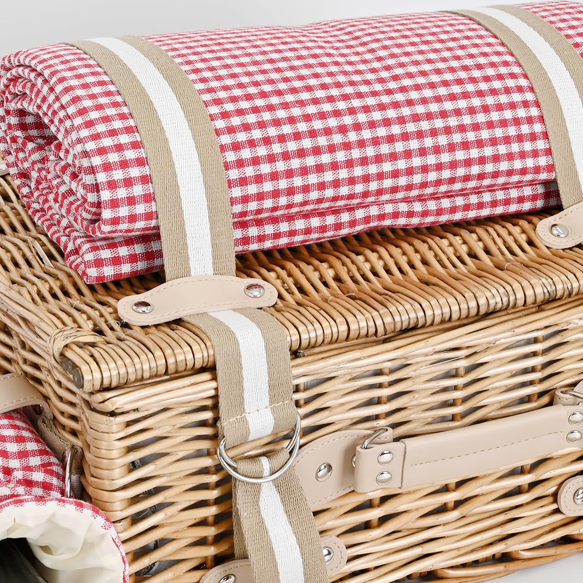 SatisInside gift-wrapped basket lifestyle scene ideal for special-occasion presents
