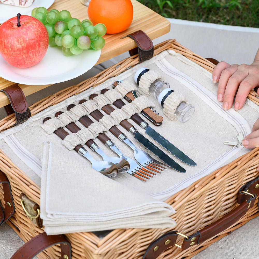 SatisInside basket held in hand to show 21L capacity and real-life scale
