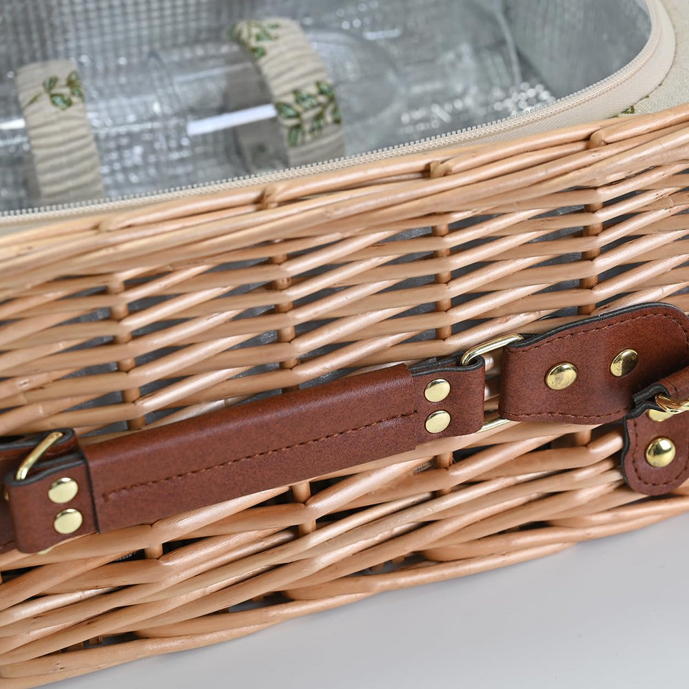 SatisInside basket held by hand for size comparison showing compact portability