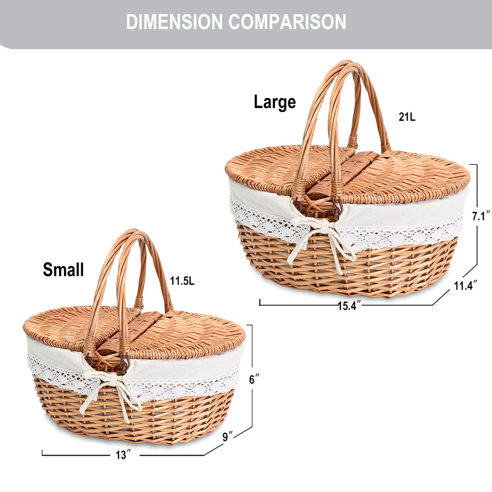 SatisInside beside water bottle for scale showing the basket's compact capacity benefit