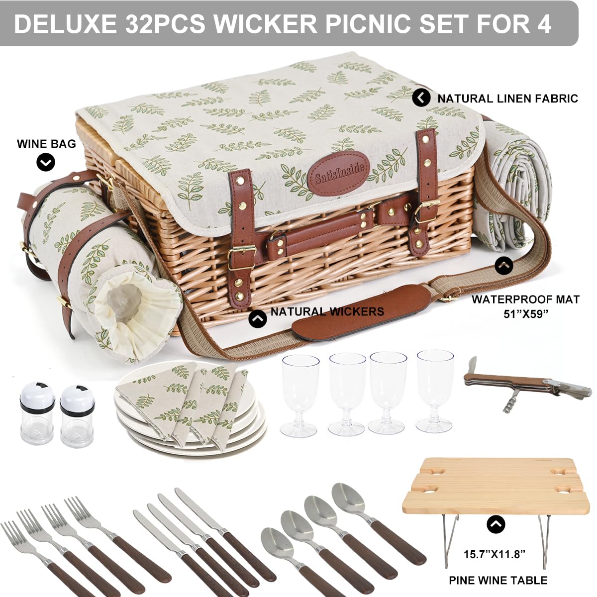 SatisInside waterproof blanket spread flat offering dry seating on damp grass