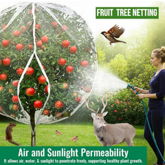 SATXTREM drawstring detail securing net around trunk for pest prevention