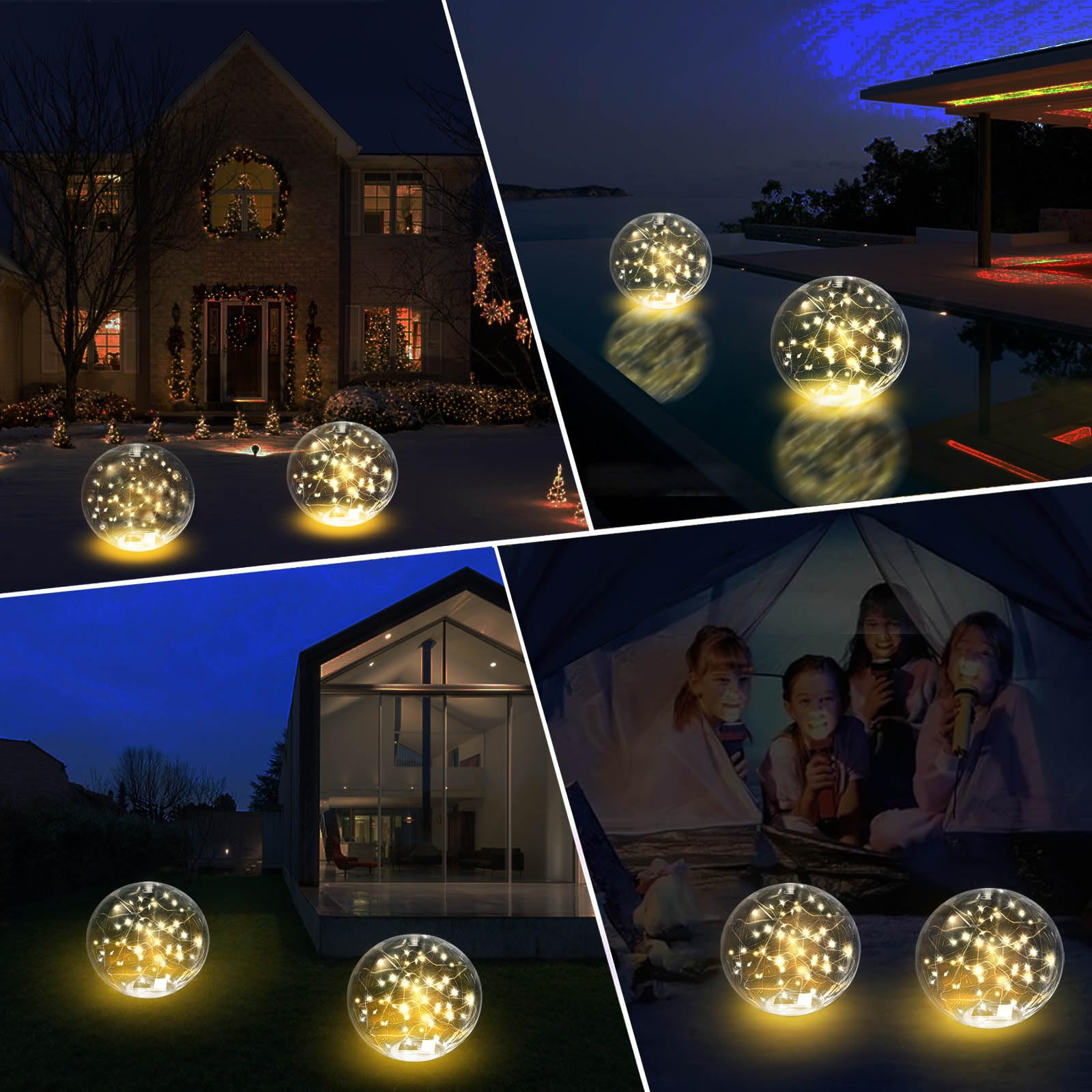 SATXTREM floating light on pool at dusk creating cozy atmosphere for gatherings