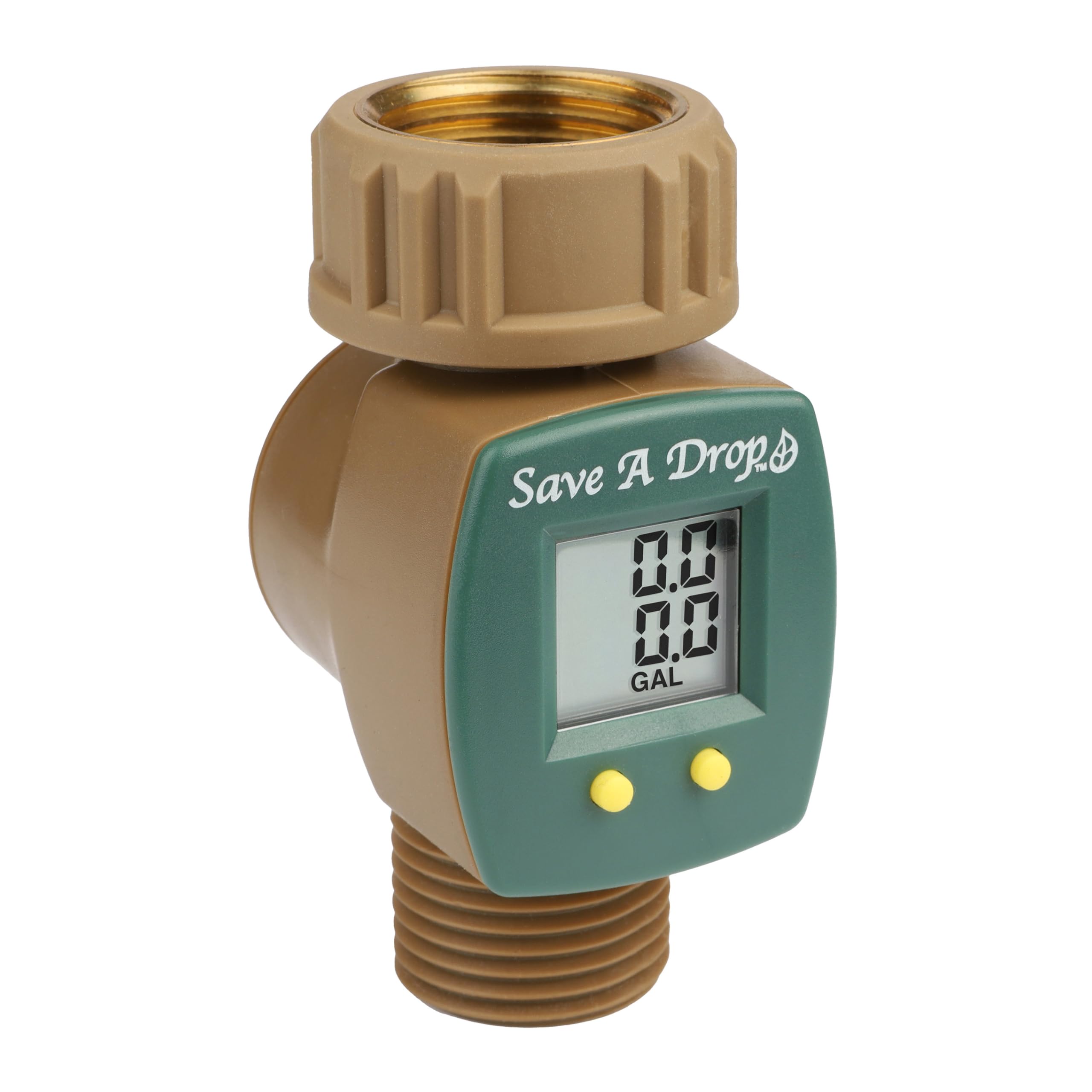 SAVE A DROP front view showing compact meter design and benefit of clear measurement