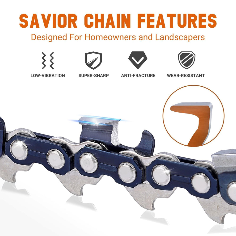 Savior sprocket-nose detail showing 11-tooth nose for smoother rotation