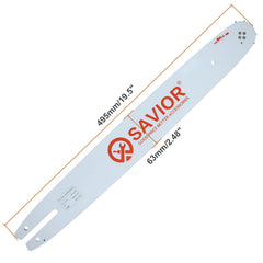 Savior bar and chain fitted to saw cutting firewood demonstrating fast cutting