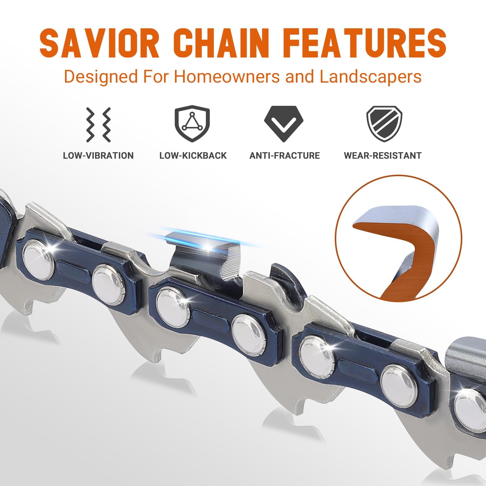 Savior full kit layout with two chains, bar, gloves, bags and cover for quick service