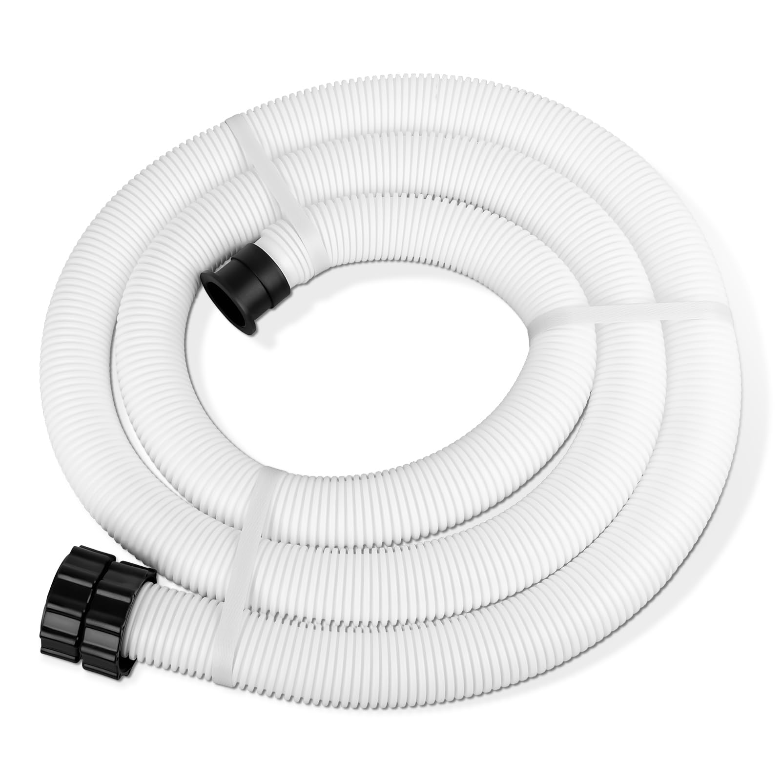sawluv front view of replacement hose showing full length and connectors for easy replacement