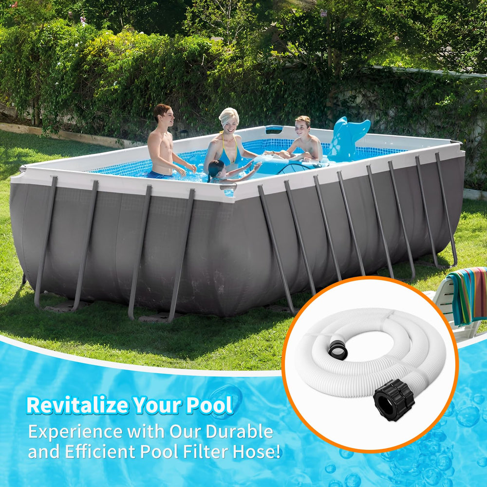 sawluv hose connected on a pool setup illustrating fast repair and restored circulation