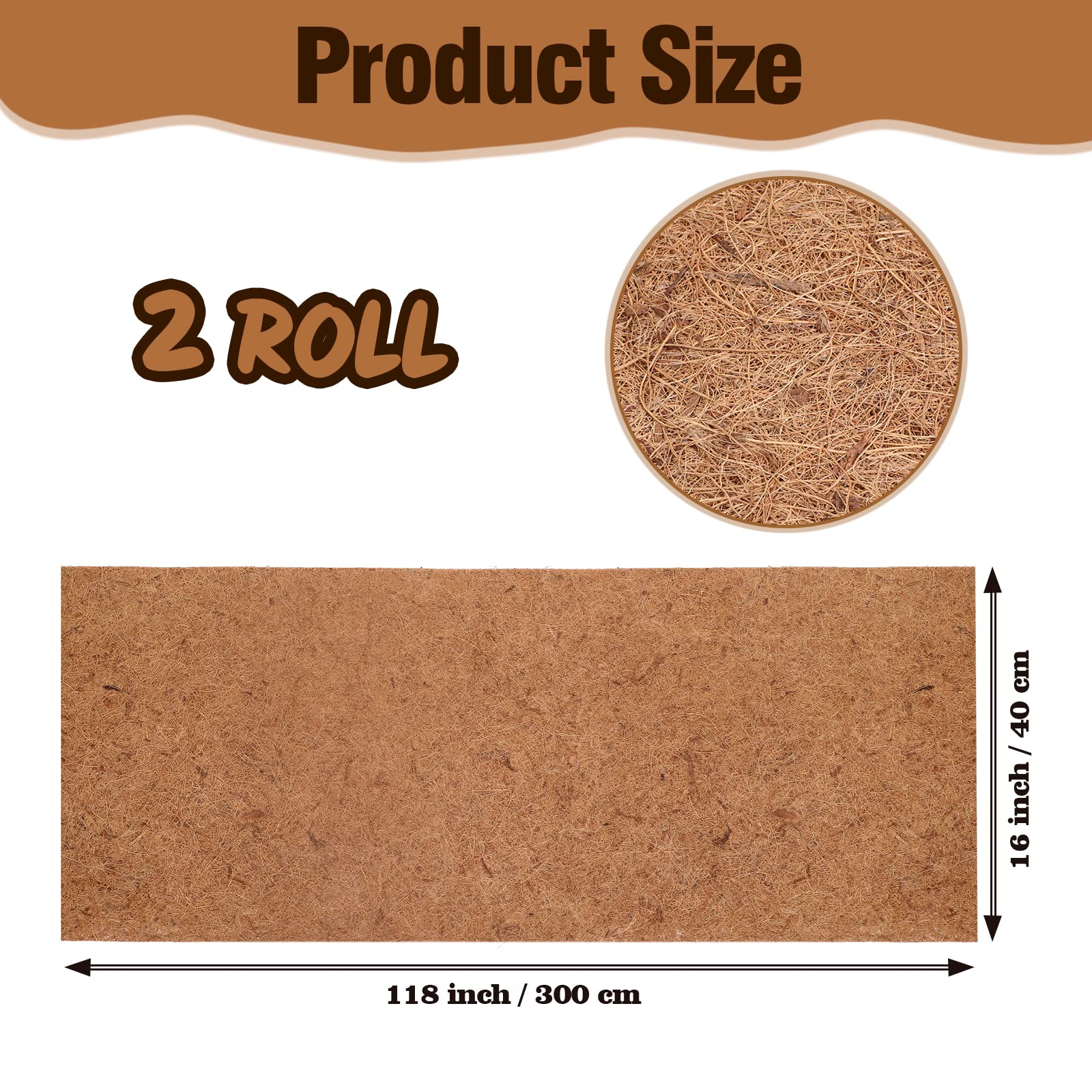 Sawysine close-up of coconut fiber texture for drainage and aeration