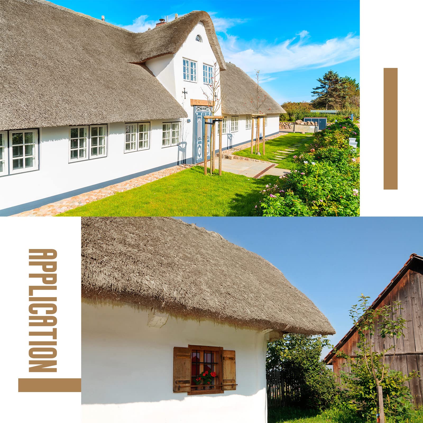 Sawysine thatch used on a backyard tiki bar creating a realistic tropical ambiance
