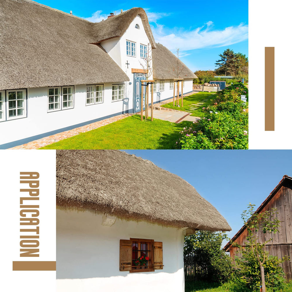 Sawysine thatch used on a backyard tiki bar creating a realistic tropical ambiance