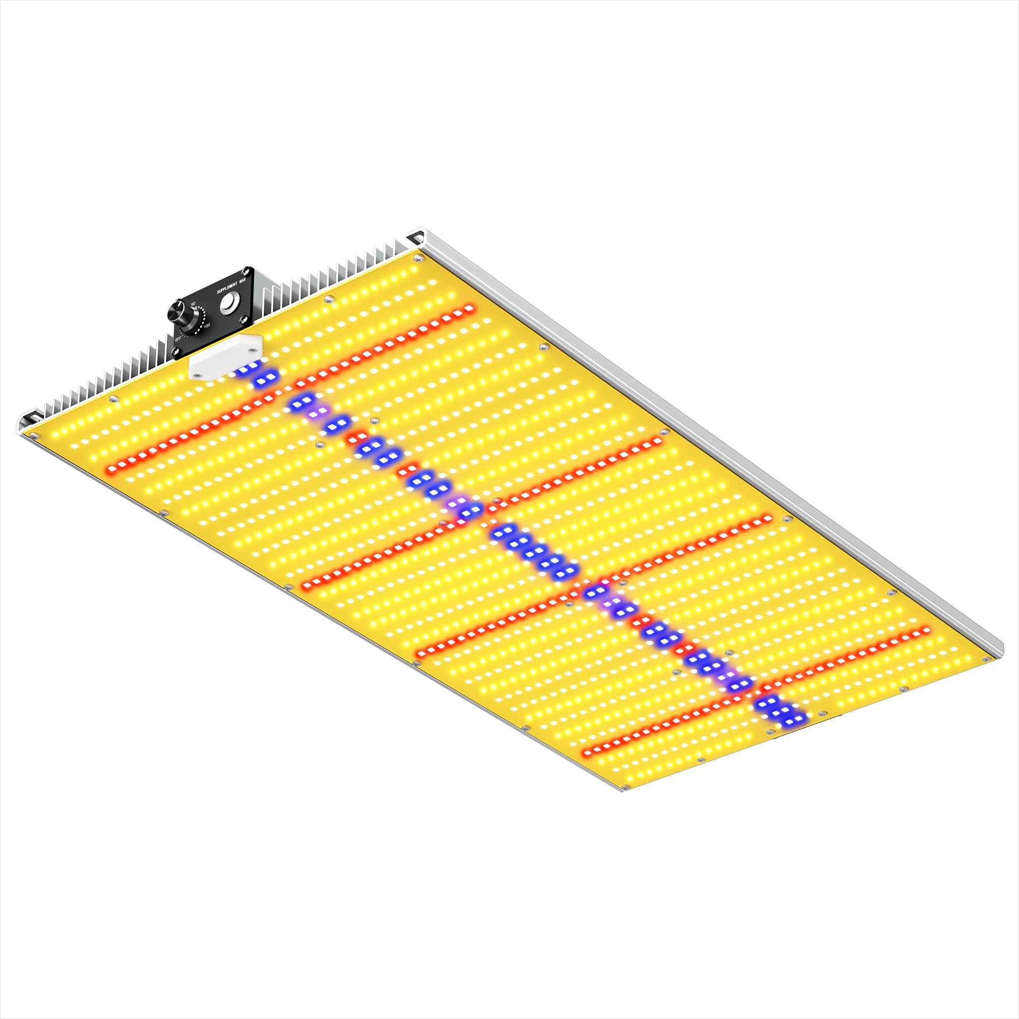 SAYHON SH2000 front view showing full-panel LEDs and even light spread for stronger growth