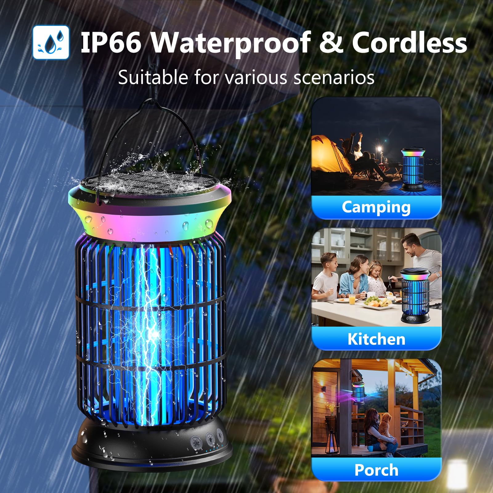 Sayneep weather-resistant seal close-up illustrating IP66 durability in rain