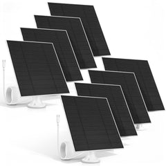 Saysurey front packaging showing eight solar panels and accessories as durable kit