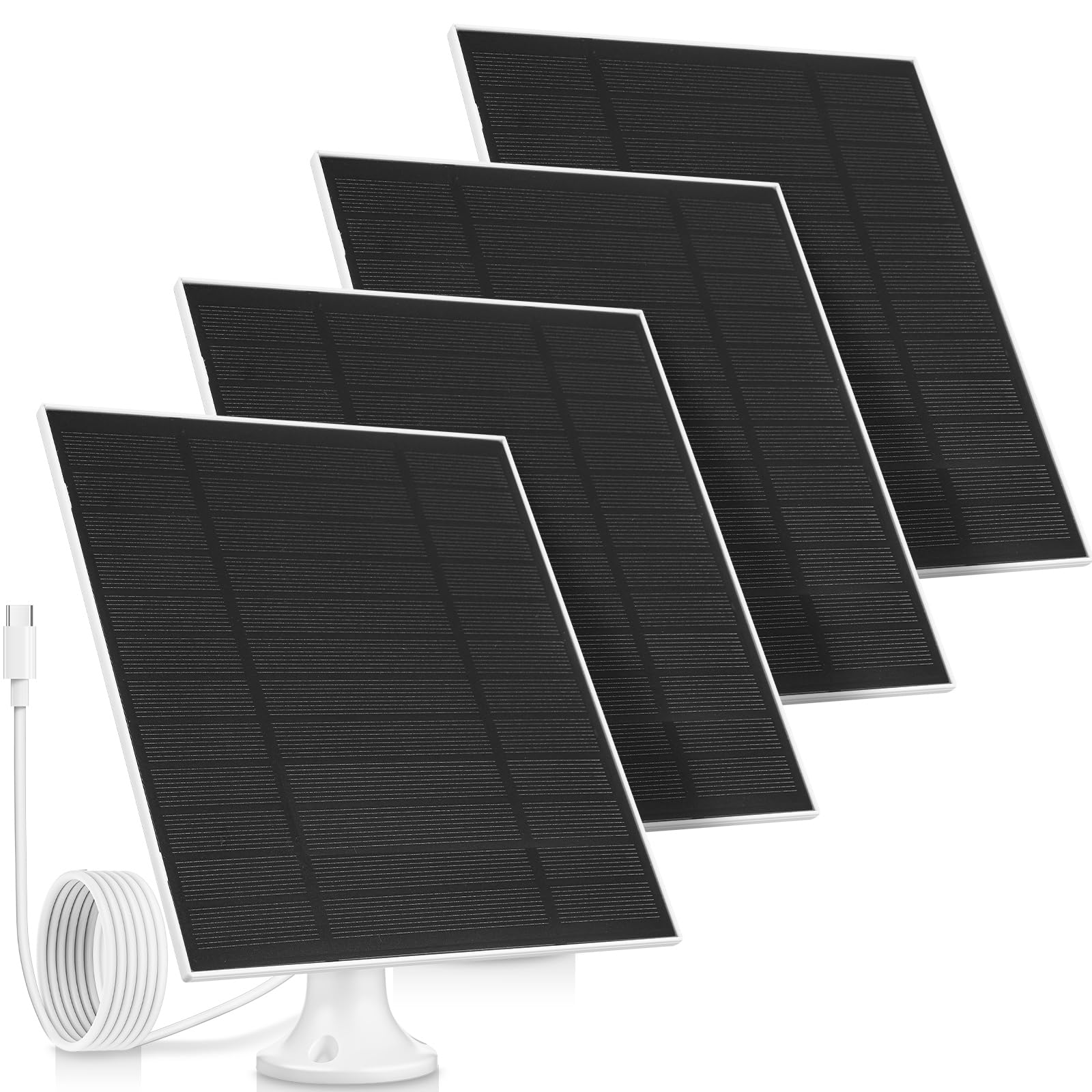 Saysurey front view of four-panel kit showing complete outdoor power solution