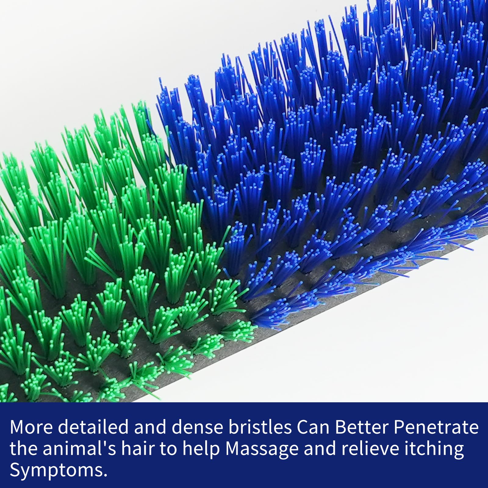 Sayutie close-up of bristles showing textured surface for gentle effective coat care
