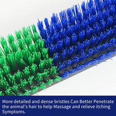 Sayutie close-up of bristles showing textured surface for gentle effective coat care