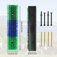 Sayutie brush mounted on wooden post demonstrating easy secure installation benefit