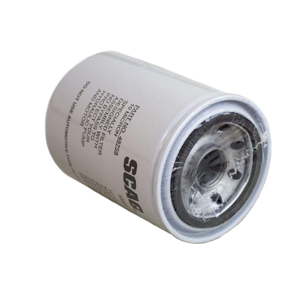Scag 48758 thread and label close-up highlighting easy-install benefit