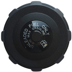 Scag fuel cap front view showing OEM finish and fit for secure closure