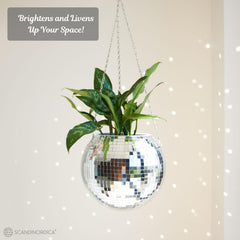 SCANDINORDICA planter hung on metal chain showing secure hanging benefit