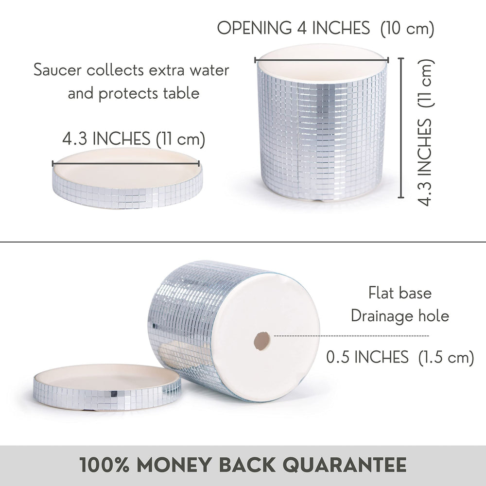 SCANDINORDICA saucer and drainage hole detail protecting surfaces and aiding watering