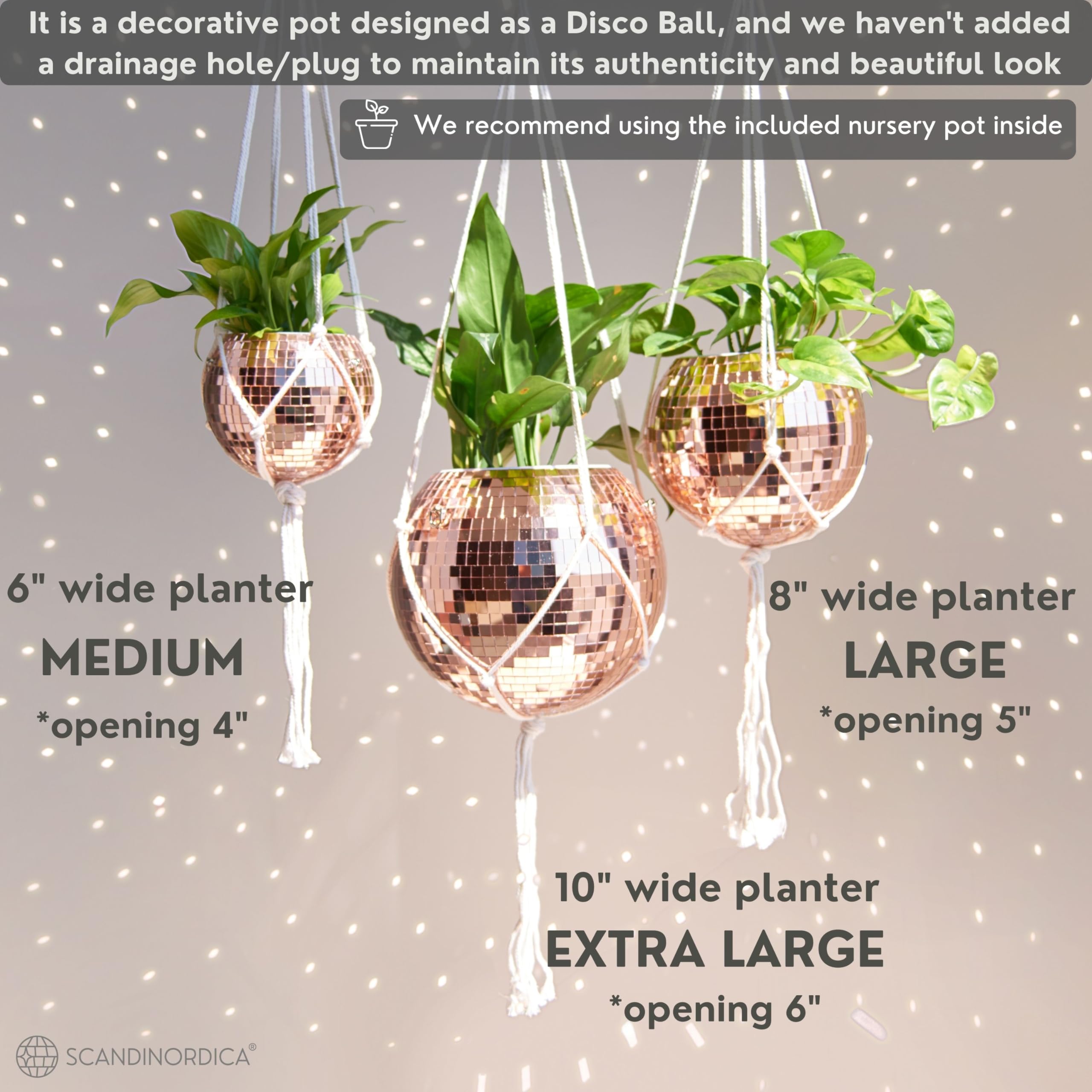 SCANDINORDICA insert pot shown separately for improved drainage and potting