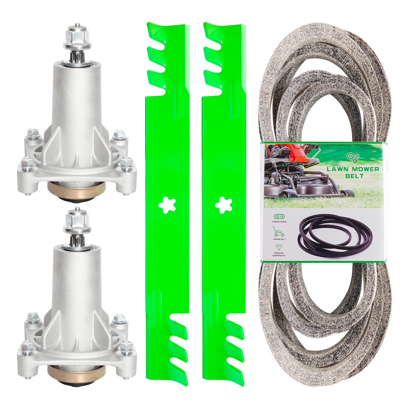 SCBHWJ front packaging showing full 42 inch deck rebuild kit contents and fit details