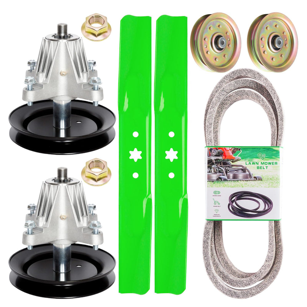 SCBHWJ front packaging showing full 42-inch deck rebuild kit and compatibility