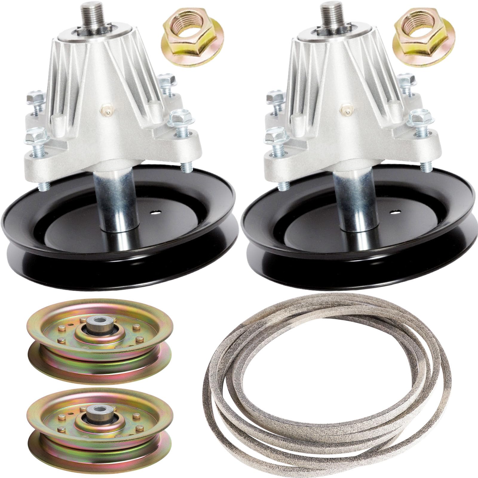 SCBHWJ front view of 42-inch deck spindle assembly showing robust construction and fit