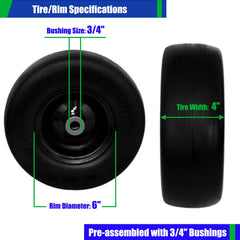 SCBHWJ adapter bushing kit spread showing included 5/8" bushings and nylon spacers
