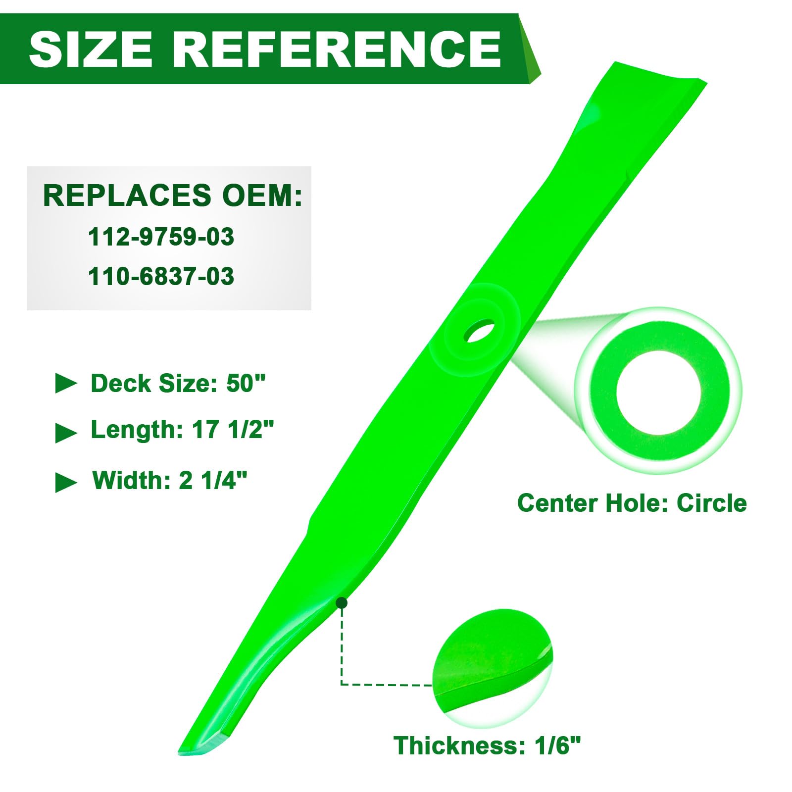 SCBHWJ blade edge close-up illustrating sharp cutting edge for cleaner grass cuts
