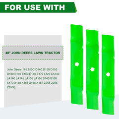 SCBHWJ blades installed on a John Deere deck improving airflow