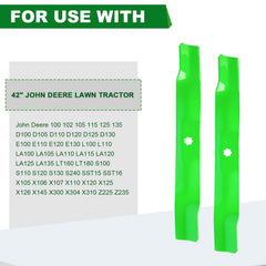 SCBHWJ blades installed on a mower deck demonstrating balanced, reduced vibration
