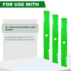 SCBHWJ blades installed on a 60-inch deck demonstrating secure mount benefit