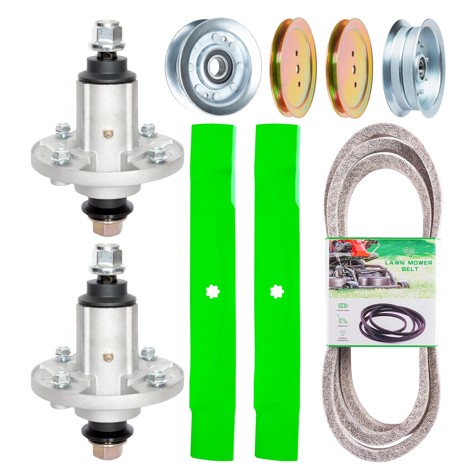 SCBHWJ front packaging showing full 42-inch deck rebuild kit and fitment info