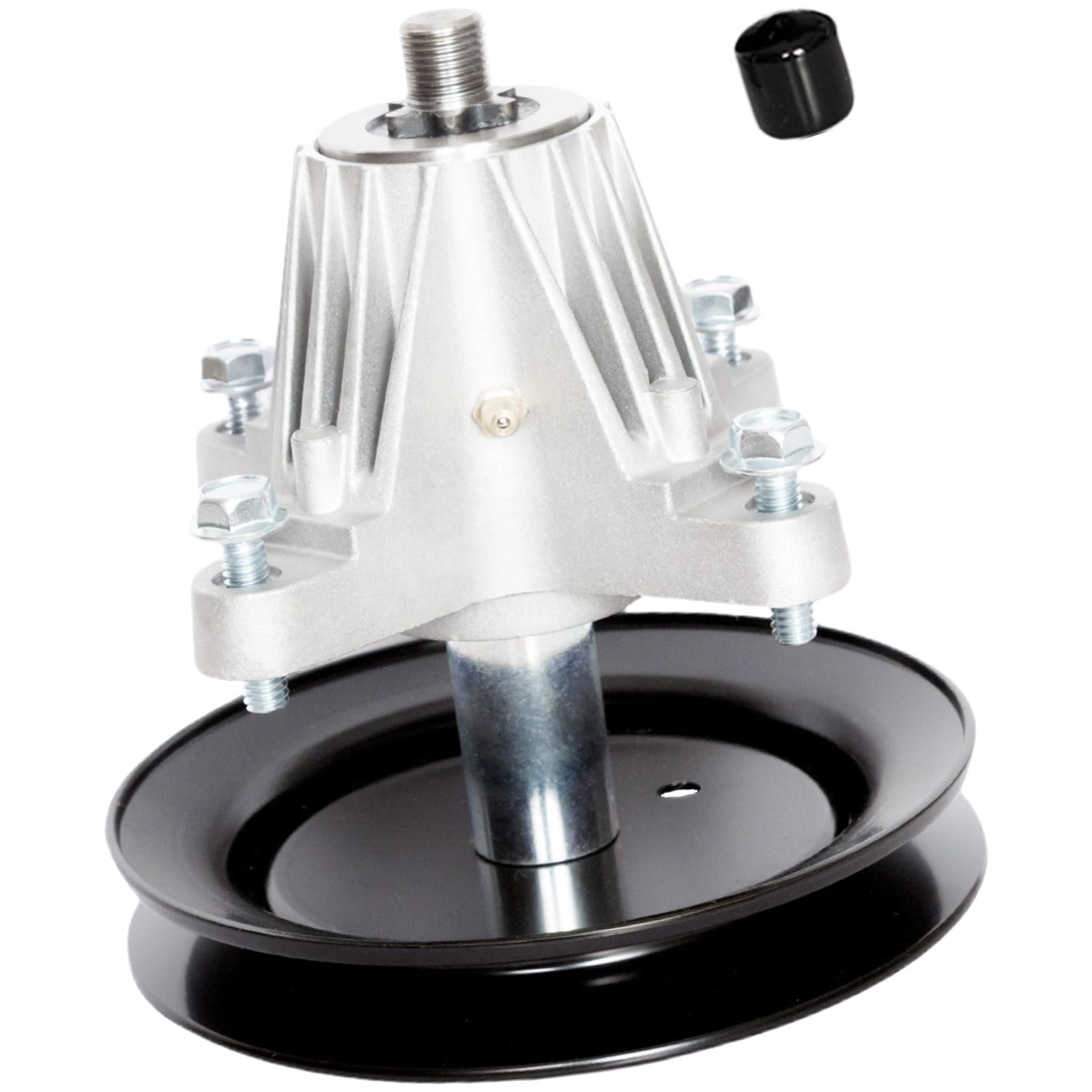 SCBHWJ front view spindle assembly showing bolt pattern and fit benefit
