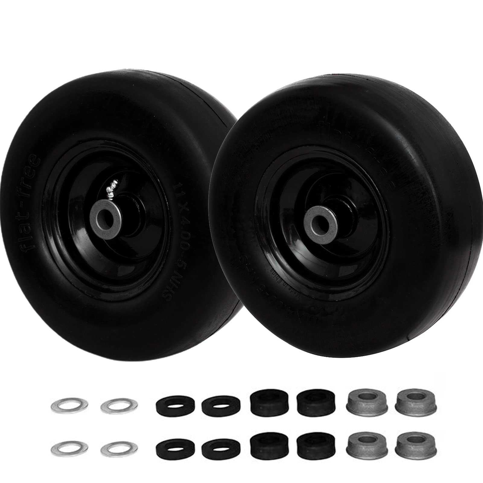 SCBHWJ front view of pre-mounted wheel assembly showing ready-to-install convenience