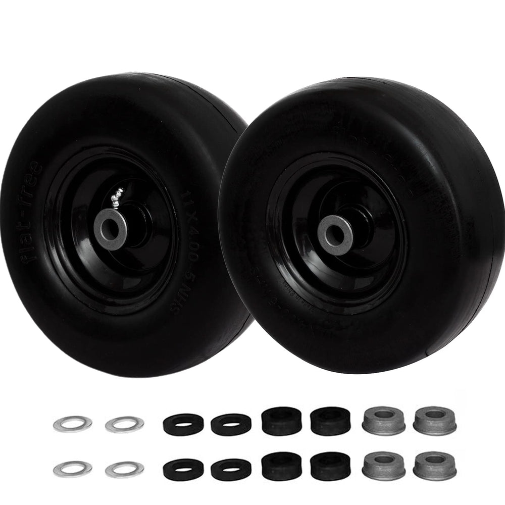 SCBHWJ front view of pre-mounted wheel assembly showing ready-to-install convenience