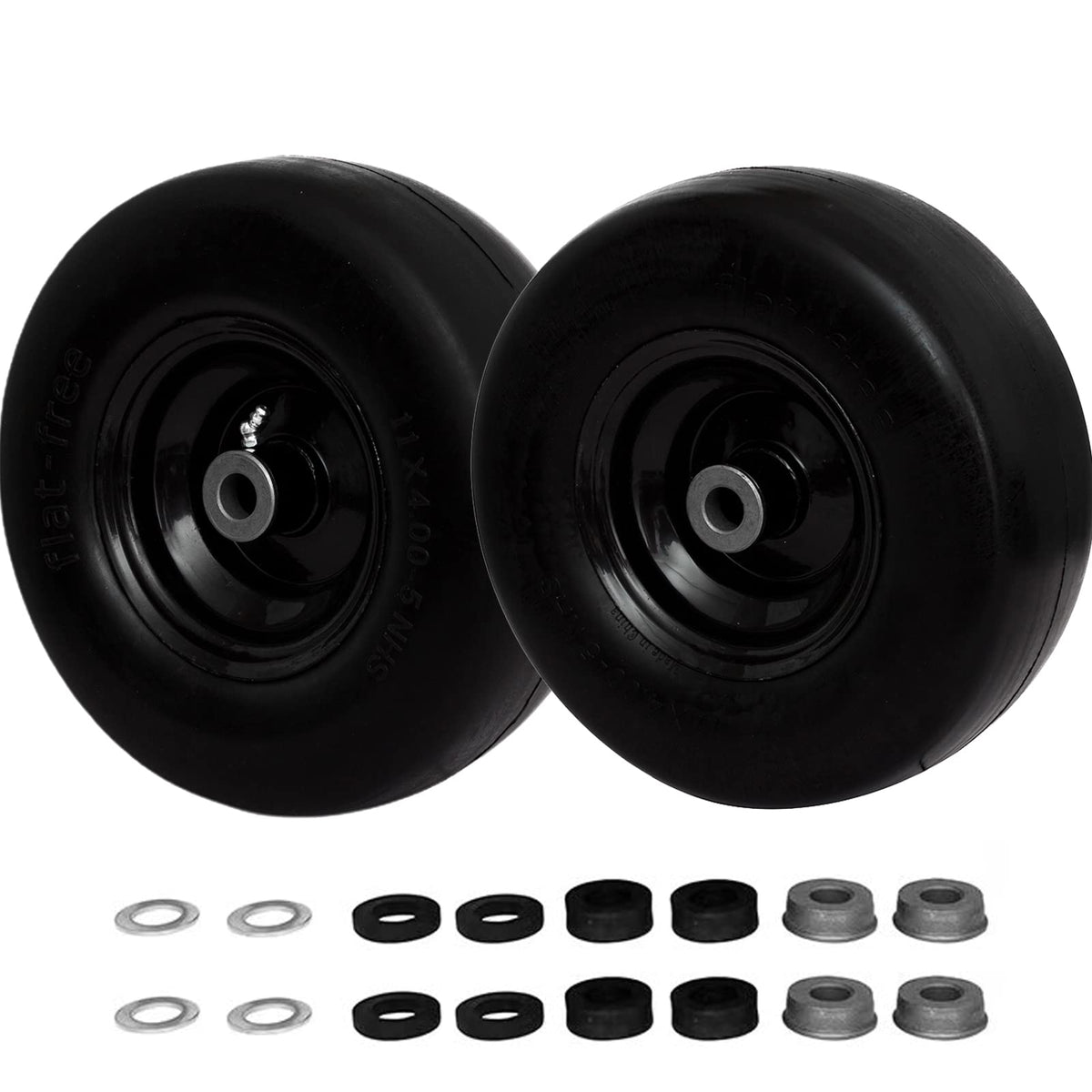 SCBHWJ front view of pre-mounted wheel assembly showing ready-to-install convenience
